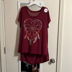 Heart Dream Catcher Split Back XXL